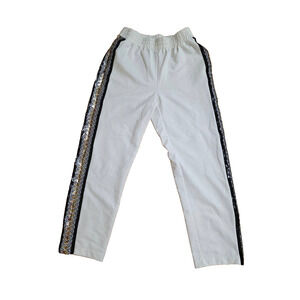 Kobi Halperin Manning Cropped Pants sequin White Size Small A001058